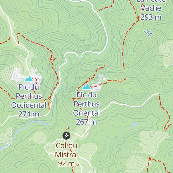Map of Pic du Perthus Oriental