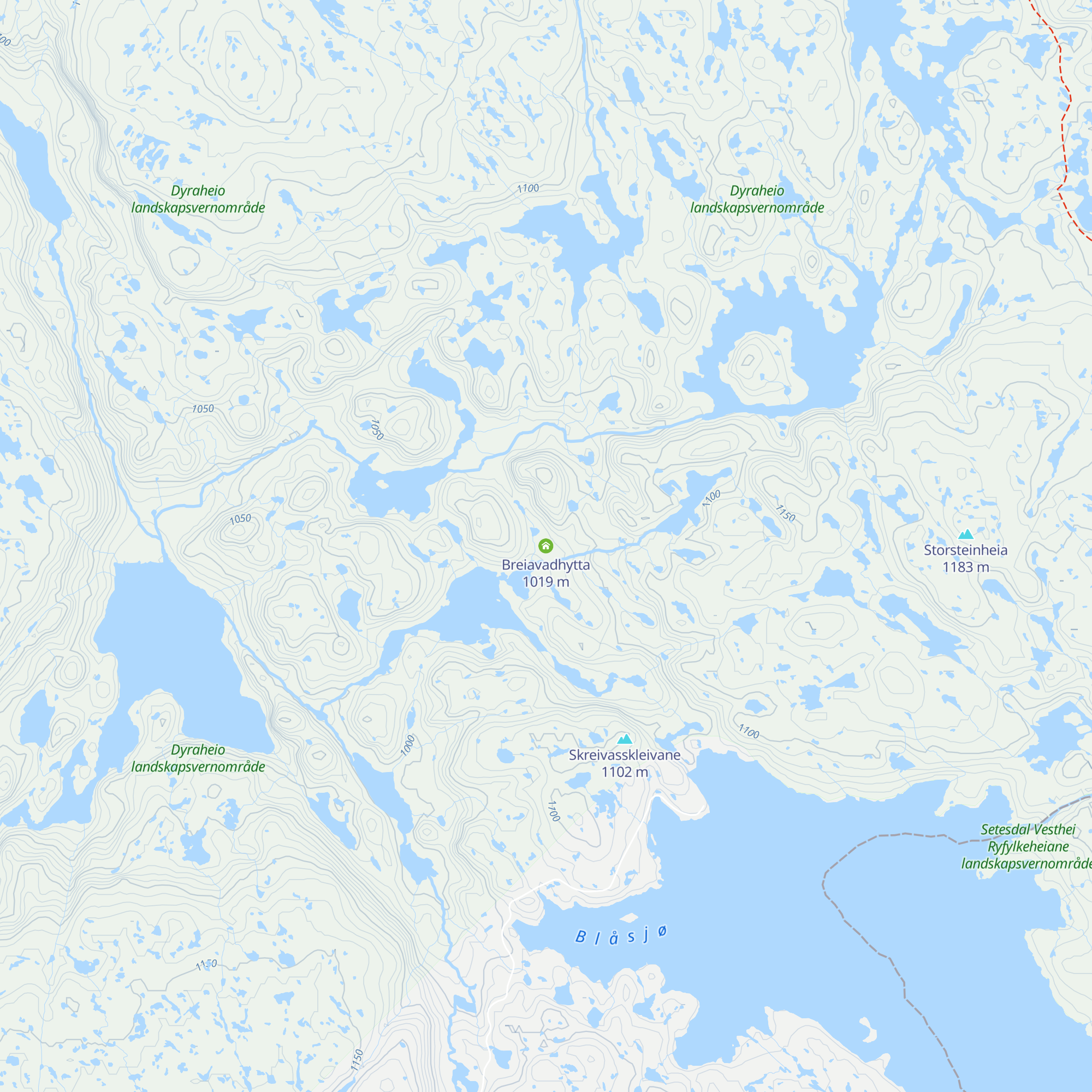 Breiavadhytta map
