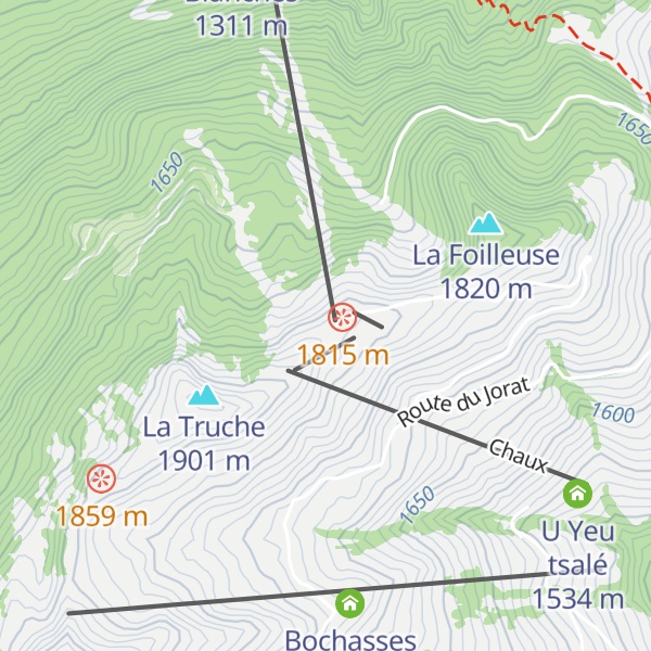 Map of La Foilleuse
