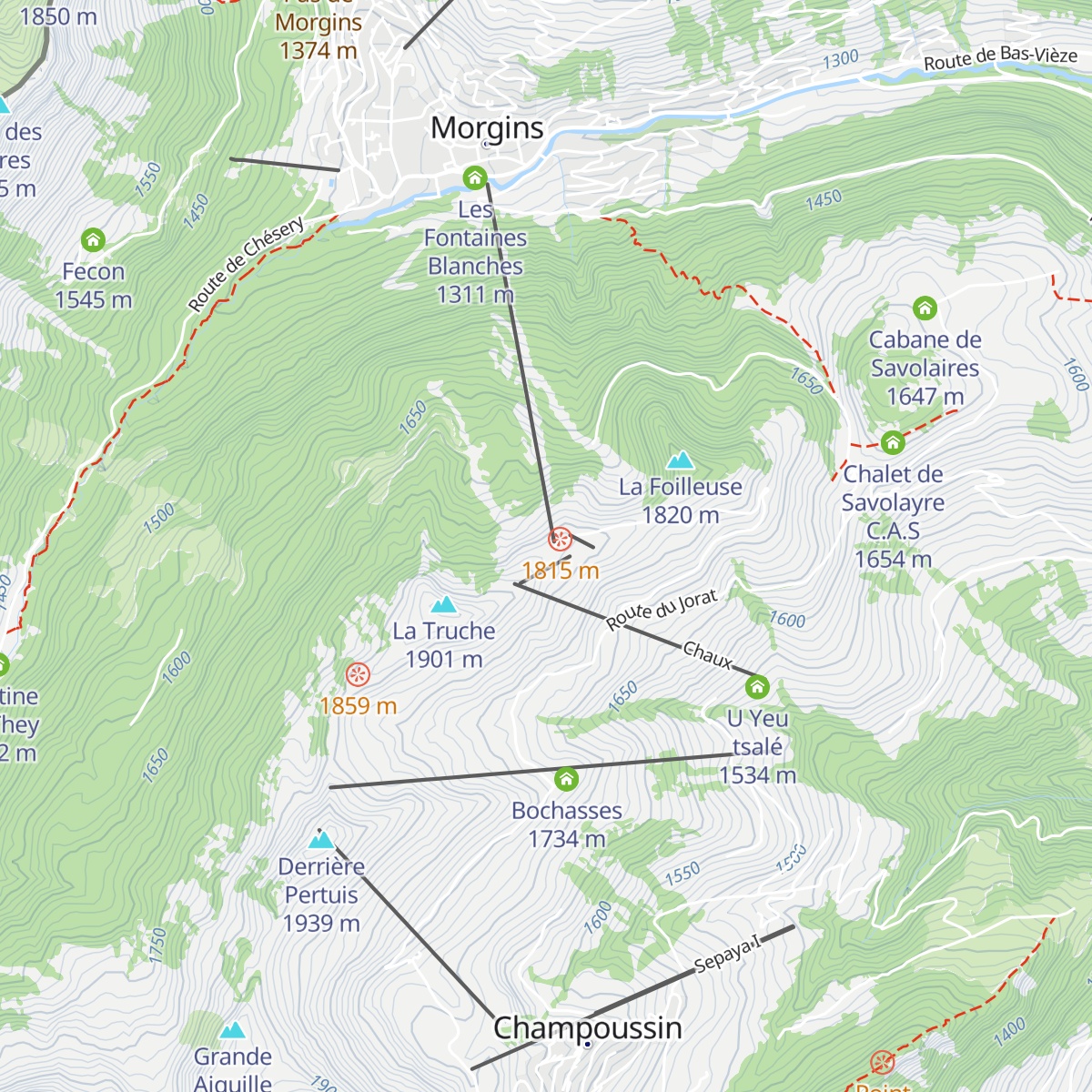 La Foilleuse map