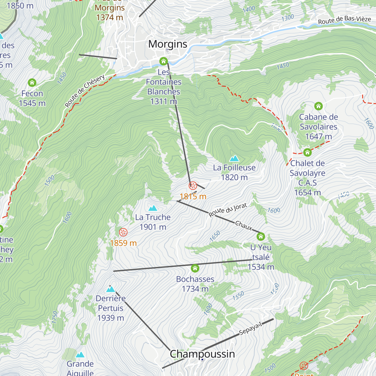 La Foilleuse map