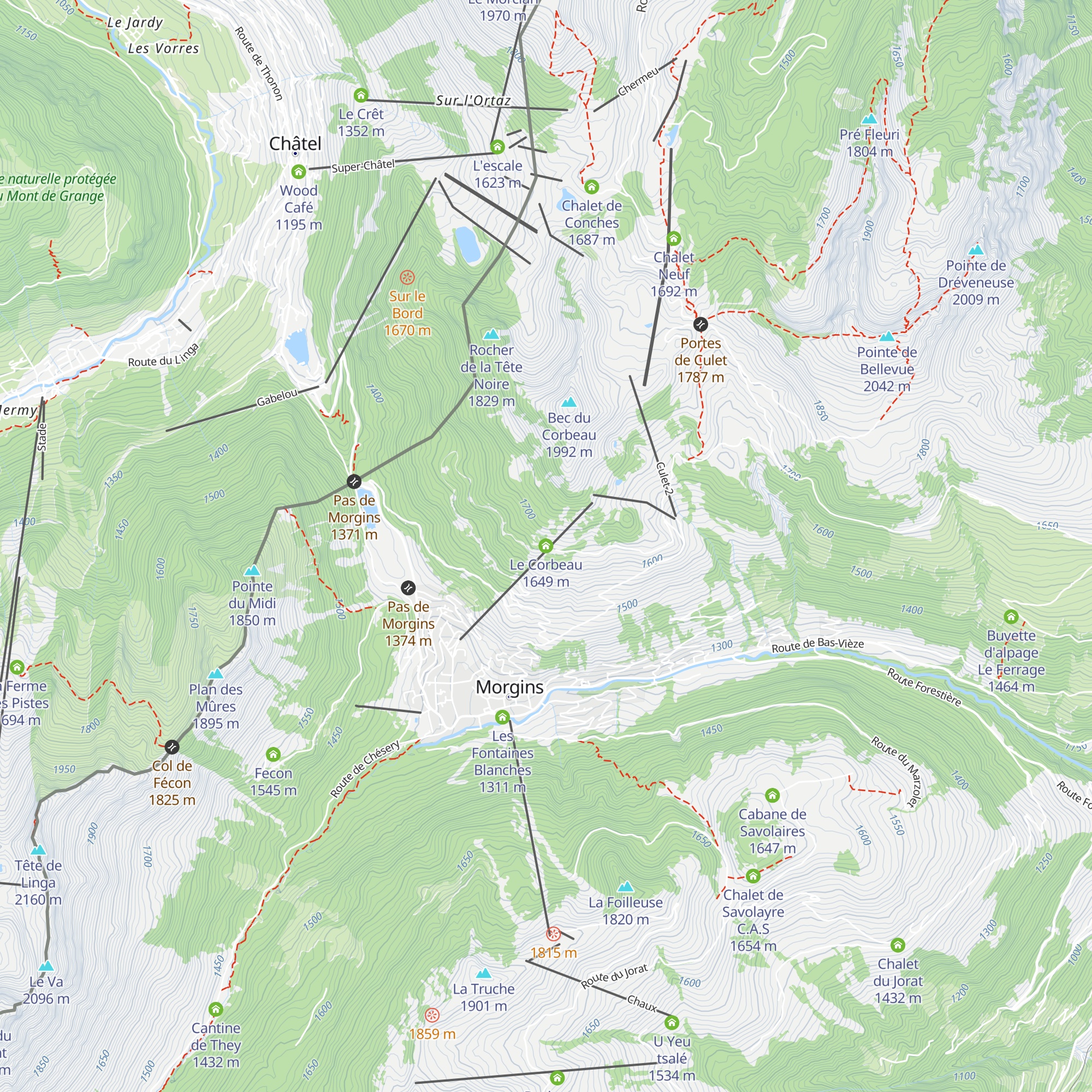 Le Corbeau map