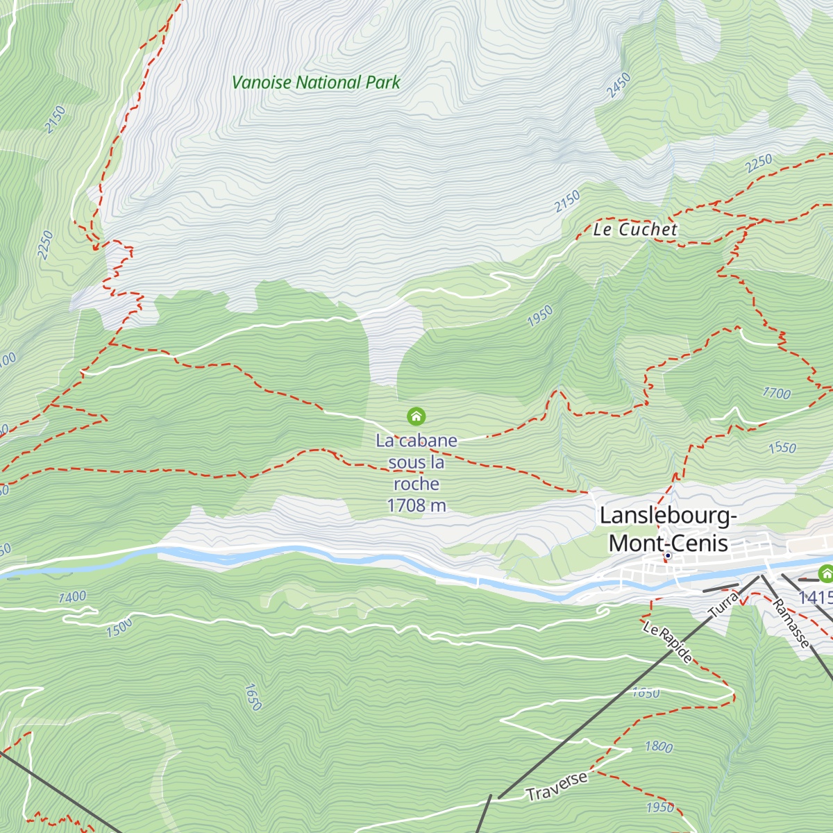 La cabane sous la roche map