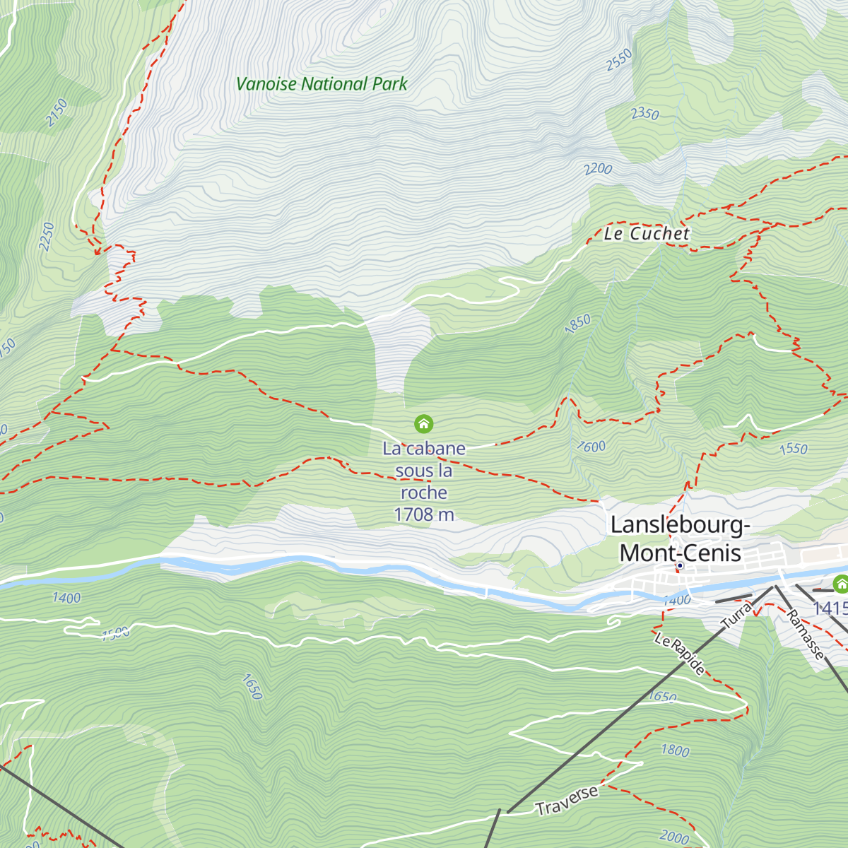 La cabane sous la roche map