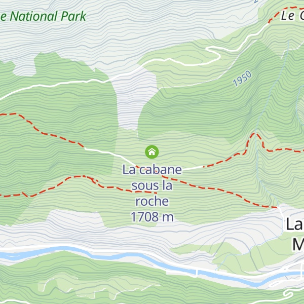 Map of La cabane sous la roche