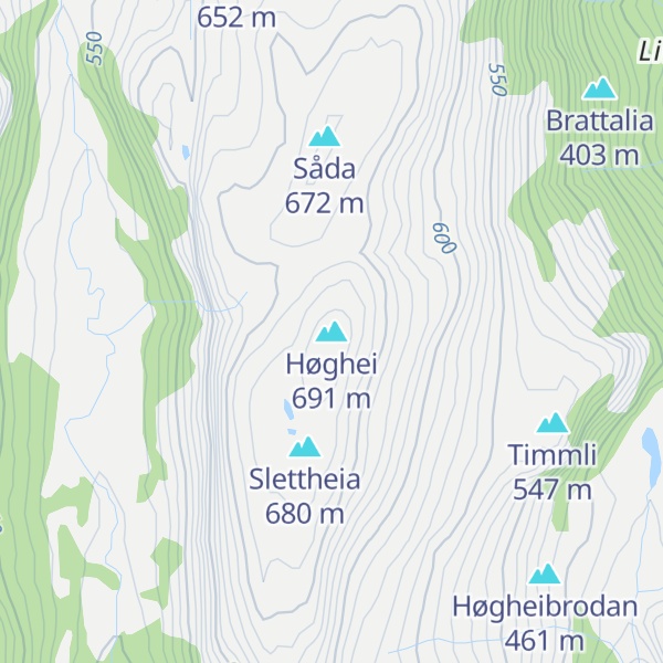 Map of Høghei