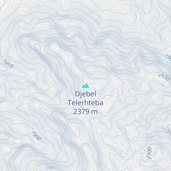 Map of Djebel Telerhteba
