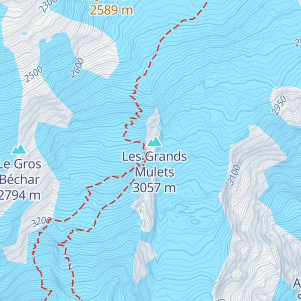 Map of Refuge des Grands Mulets