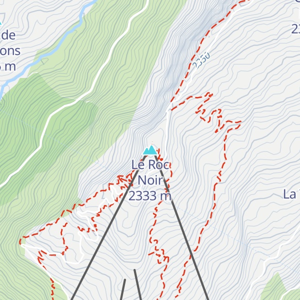 Map of Le Roc Noir