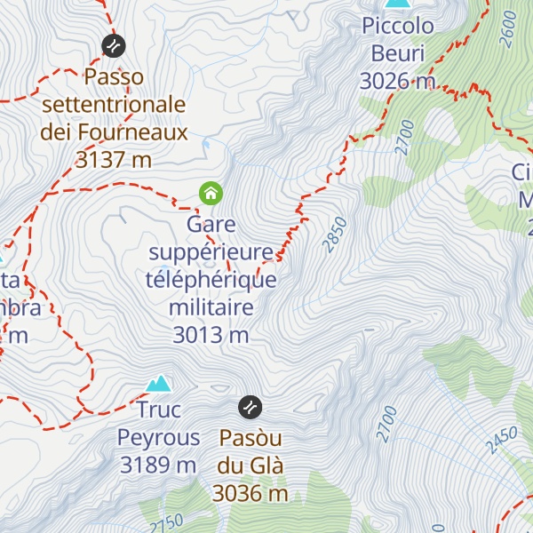 Map of Bivacco Mario Sigot