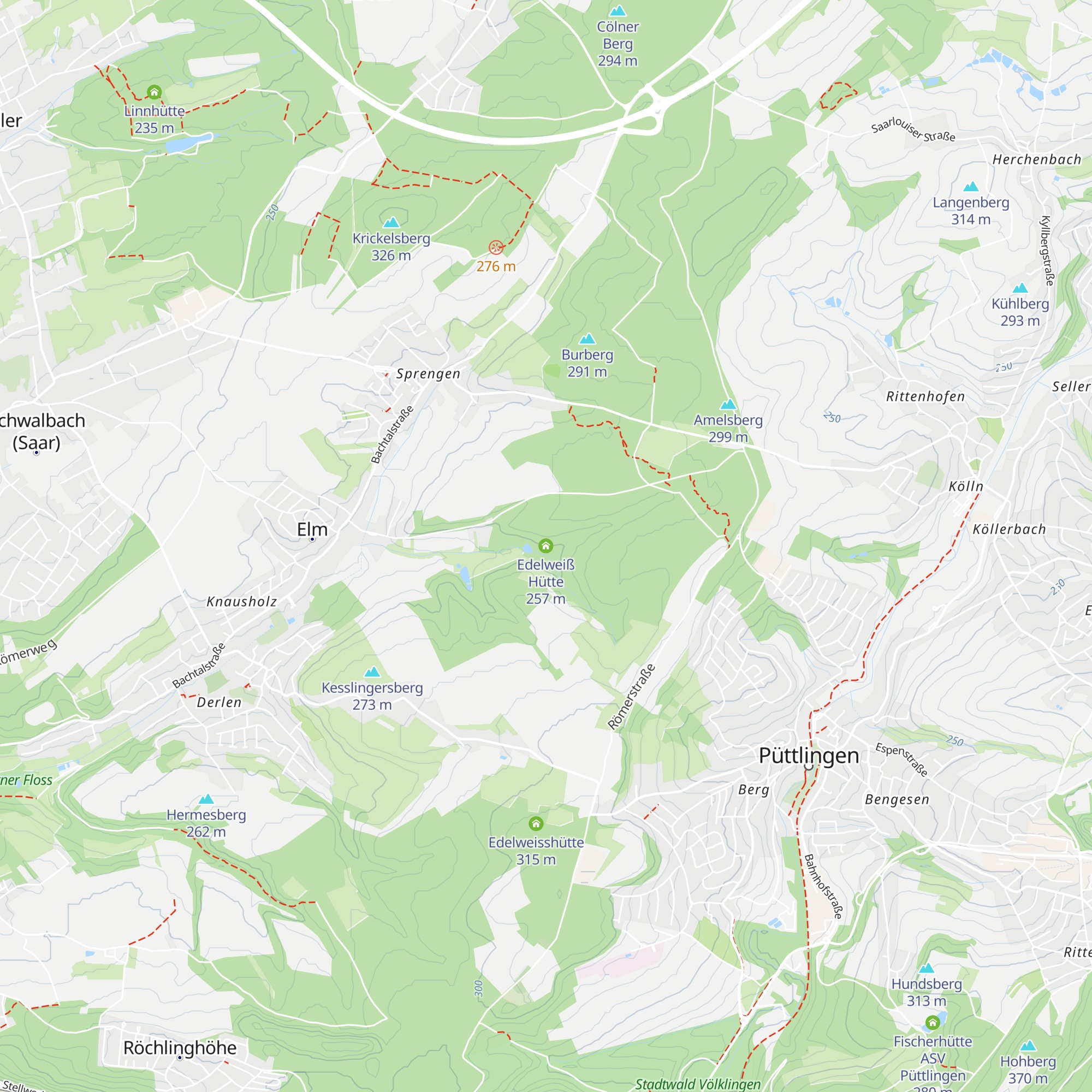 Edelweiß Hütte map
