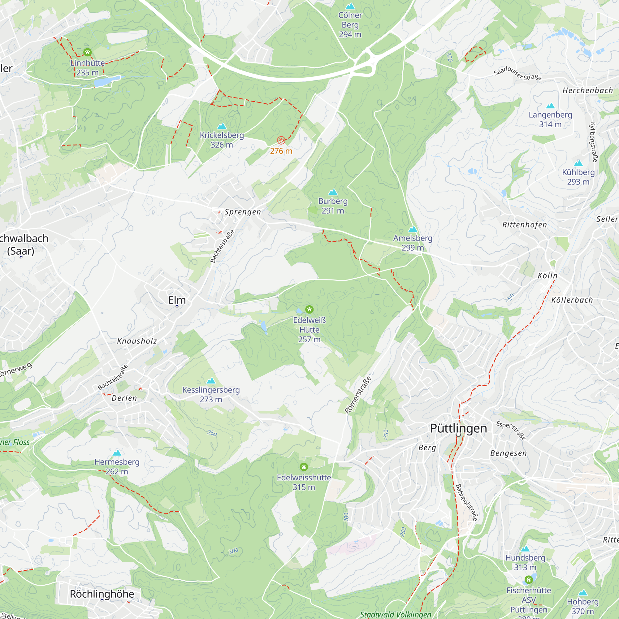 Edelweiß Hütte map