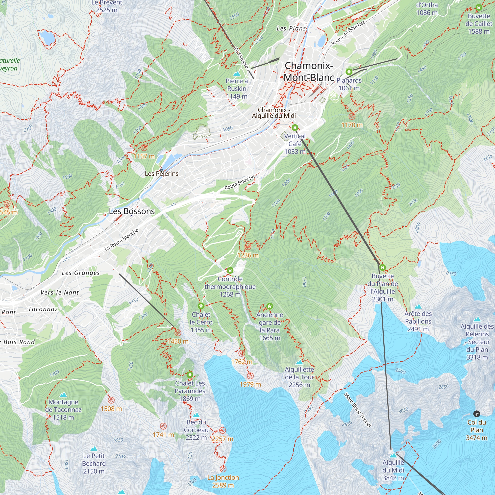 Buvette de la Cascade du Dard map