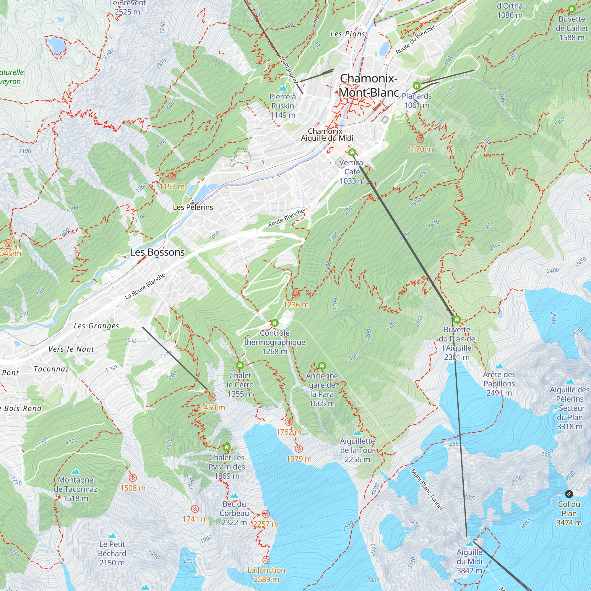 Buvette de la Cascade du Dard map