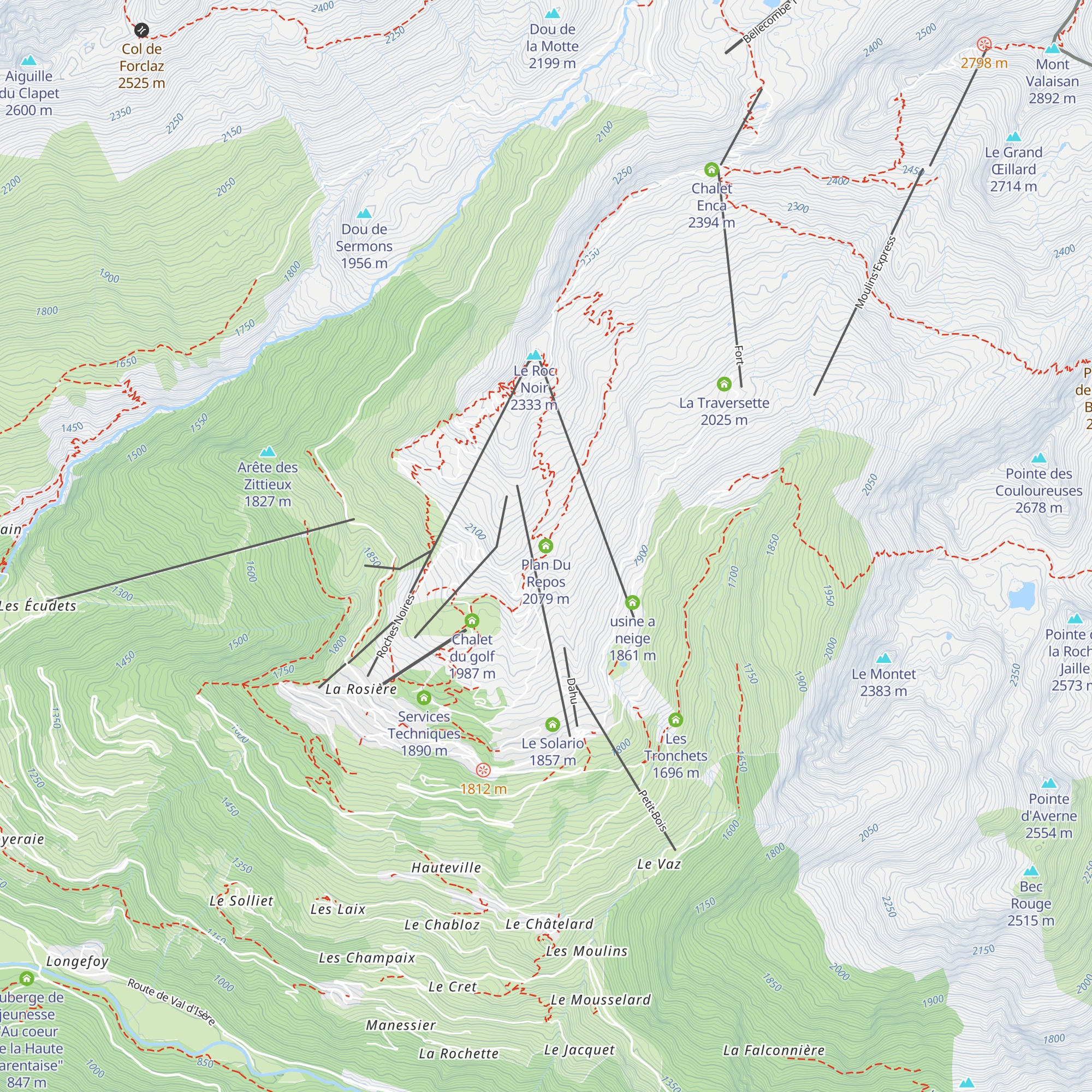 Plan Du Repos map