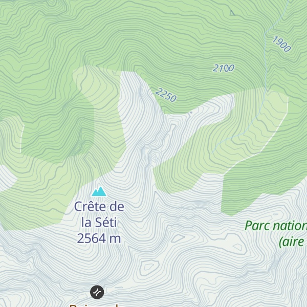 Map of Rocher Blanc