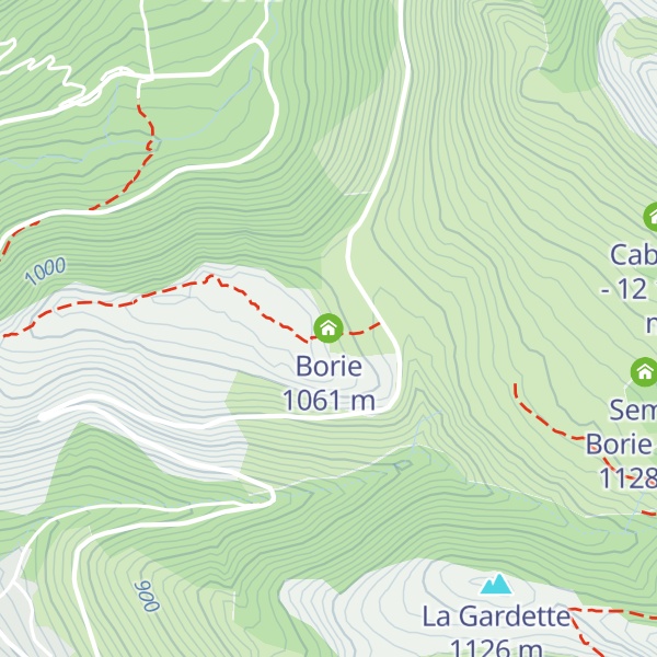 Map of Borie