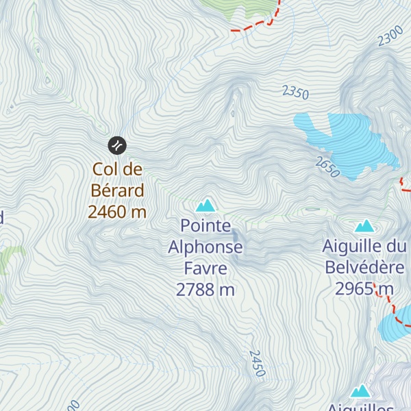 Map of Pointe Alphonse Favre