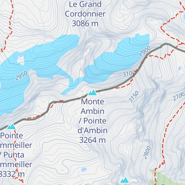 Map of Monte Ambin / Pointe d'Ambin