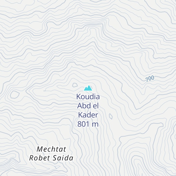 Map of Koudia Abd el Kader