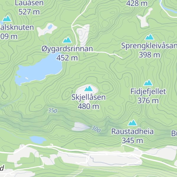 Map of Skjellåsen