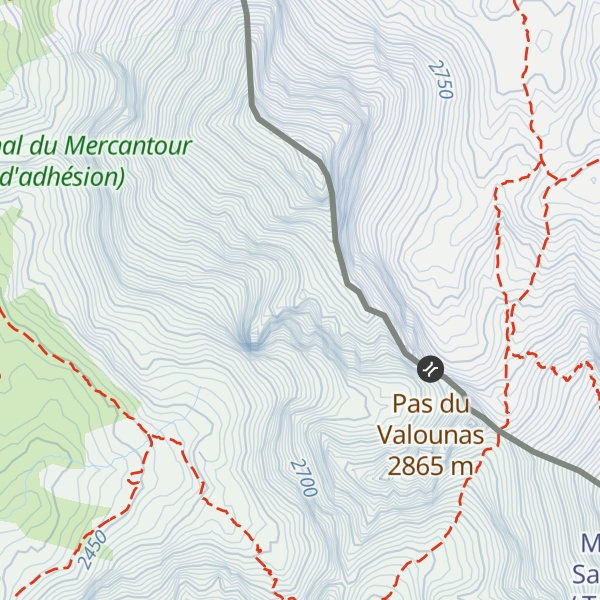 Map of Aiguillette du Vallonnet