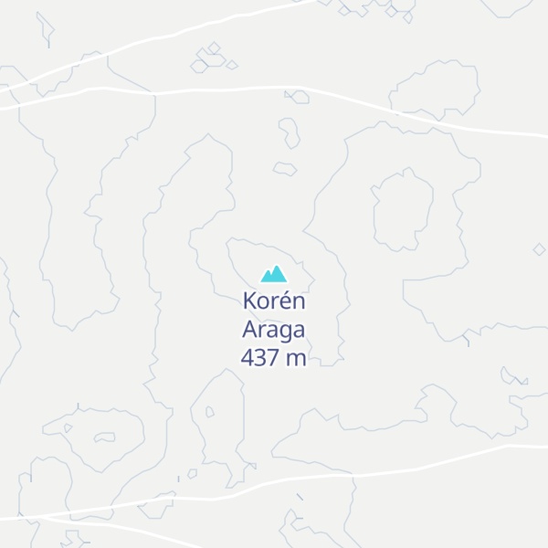 Map of Korén Araga