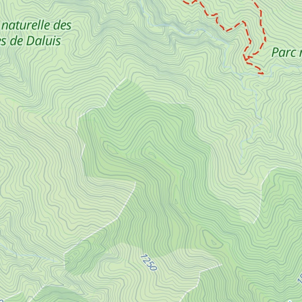 Map of Cime du Cluot de la Vieille