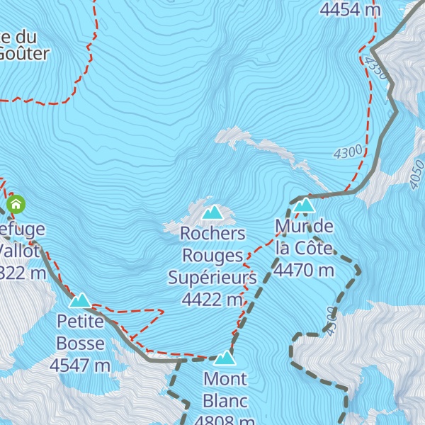 Map of Rochers Rouges Supérieurs