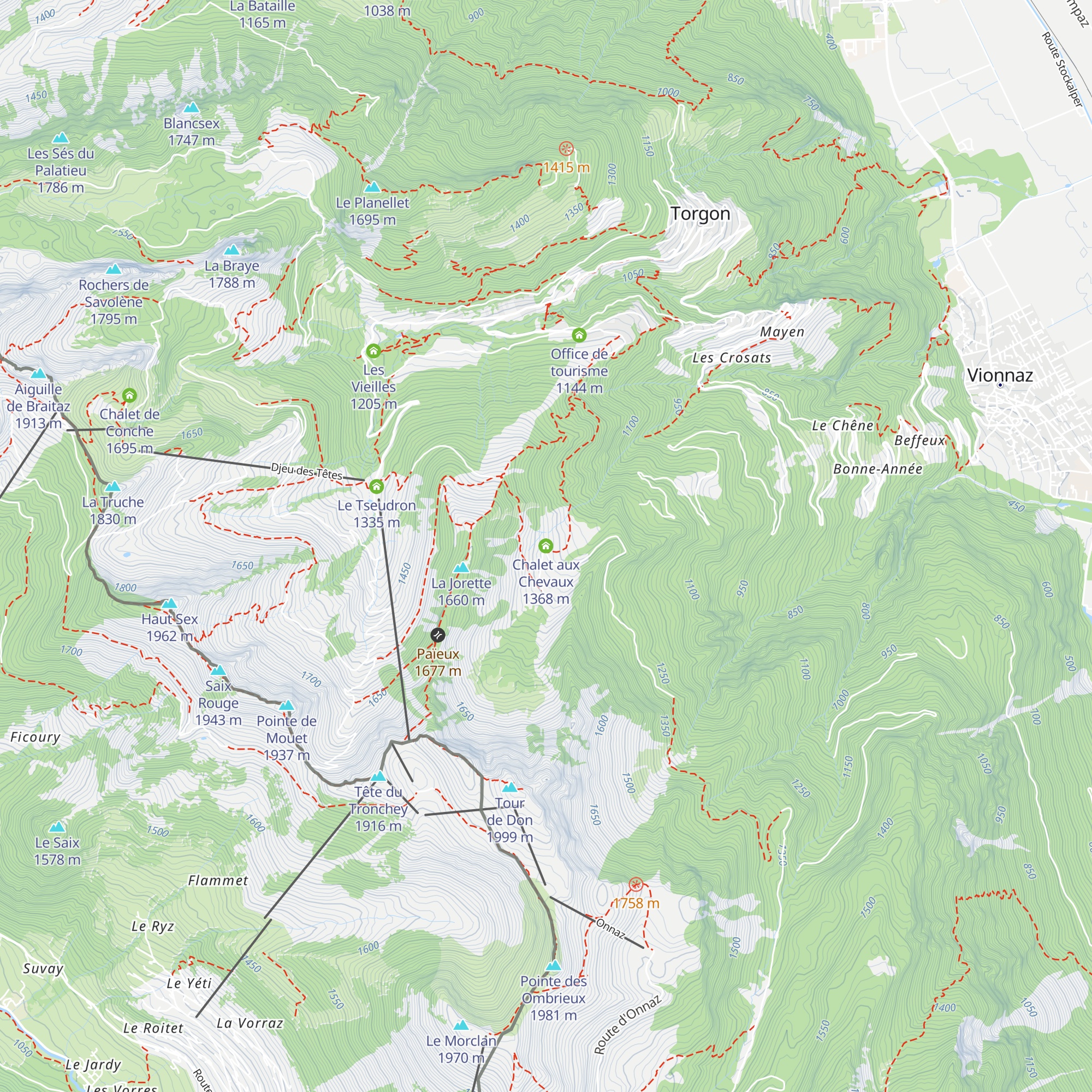 Chalet aux Chevaux map