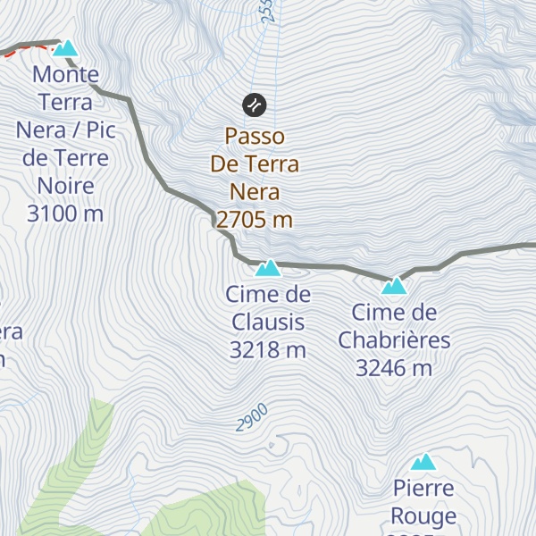 Map of Cime de Clausis