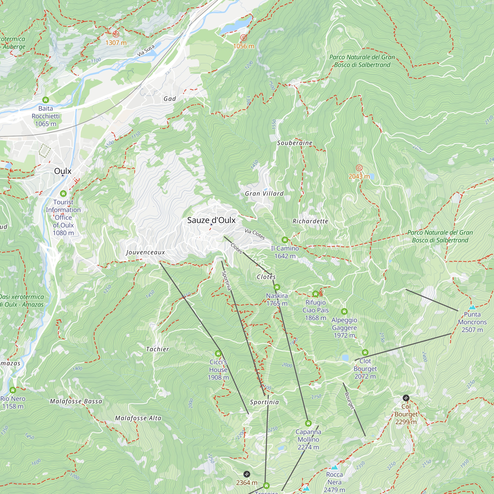 Chalet del Sole map