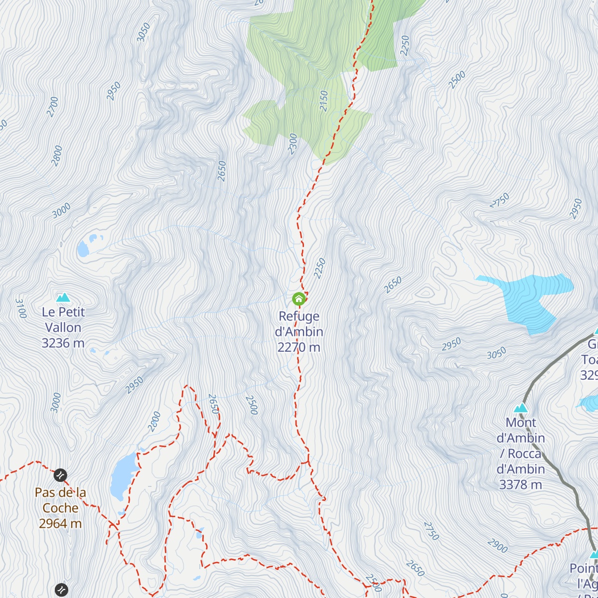 Refuge d'Ambin map