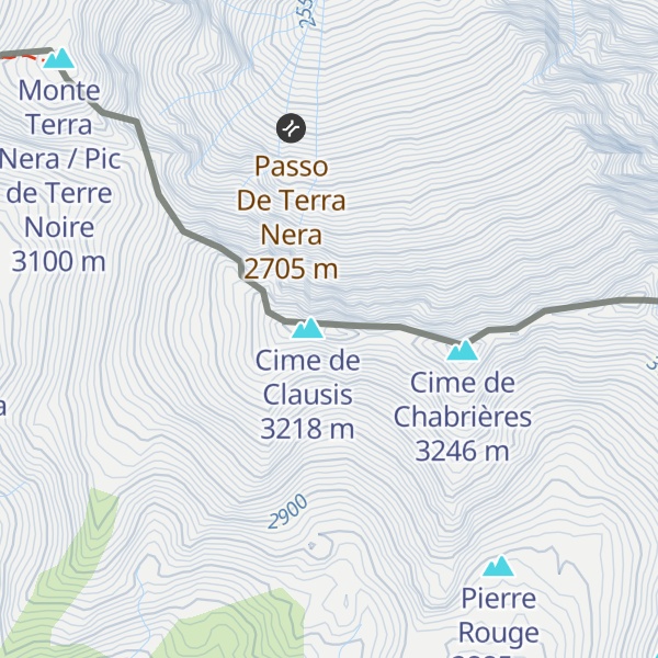 Map of Crête de Pierre Rouge