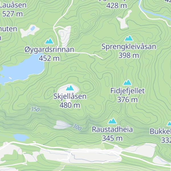 Map of Refsdalsrinnan