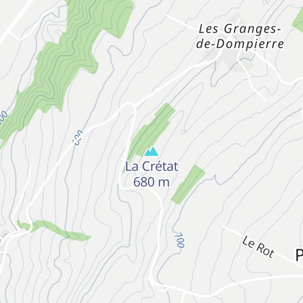 Map of La Crétat