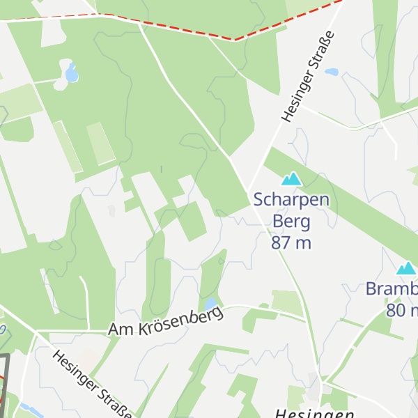 Map of Krösenberg