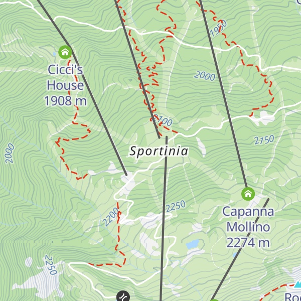 Map of Capanna Kind