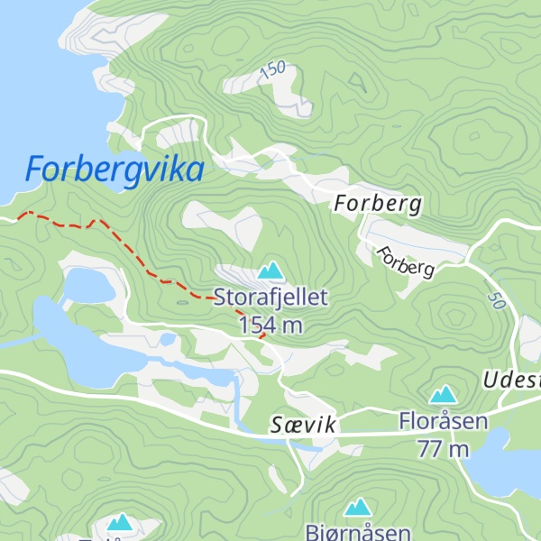 Map of Storafjellet