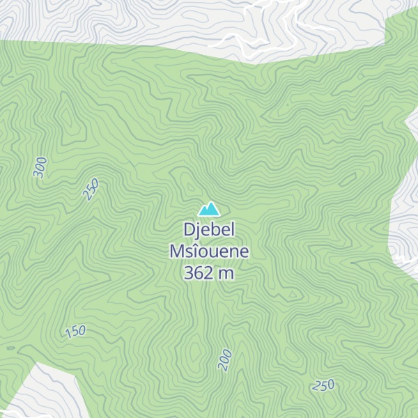 Map of Djebel Msîouene