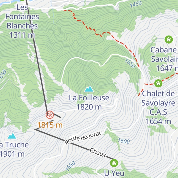 Map of La Foilleuse