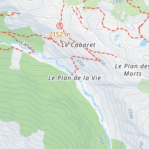 Map of Vidange EDF du Plan de la Vie