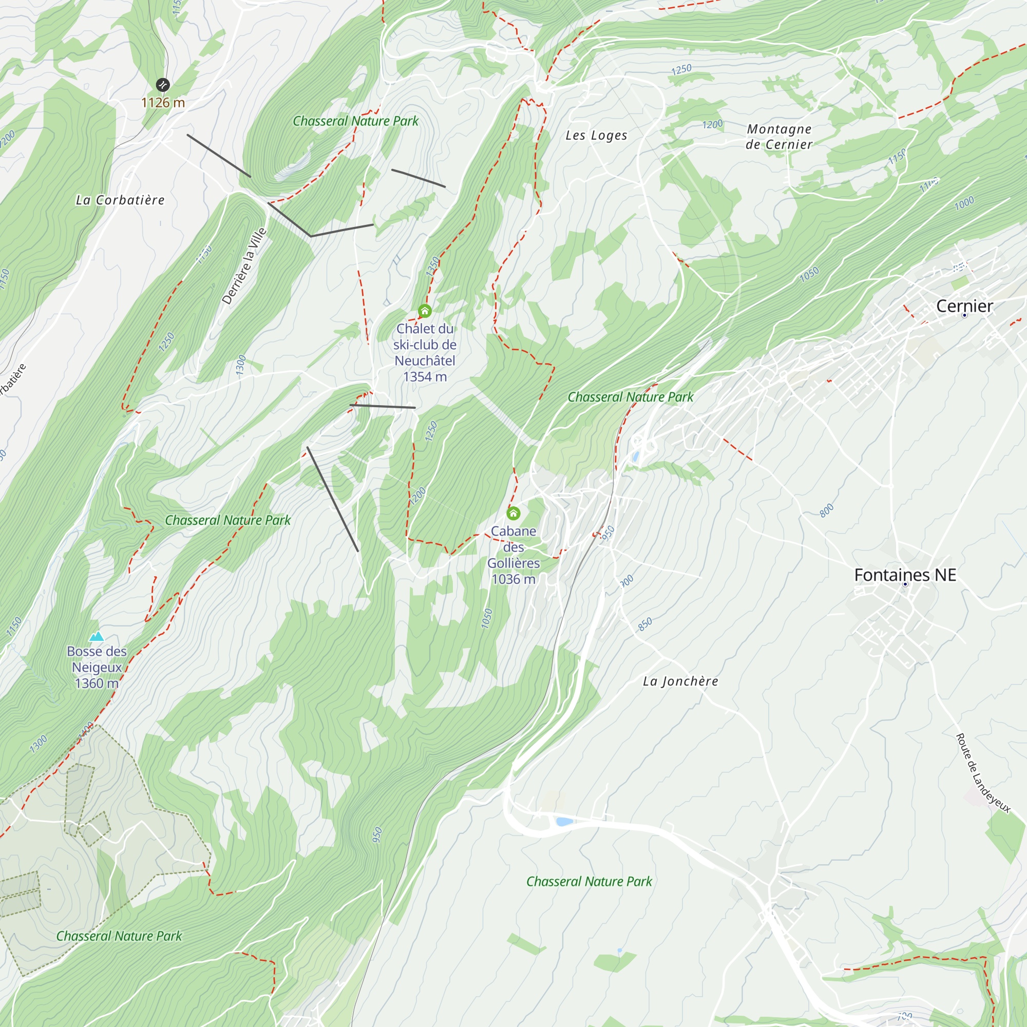 Cabane des Gollières map