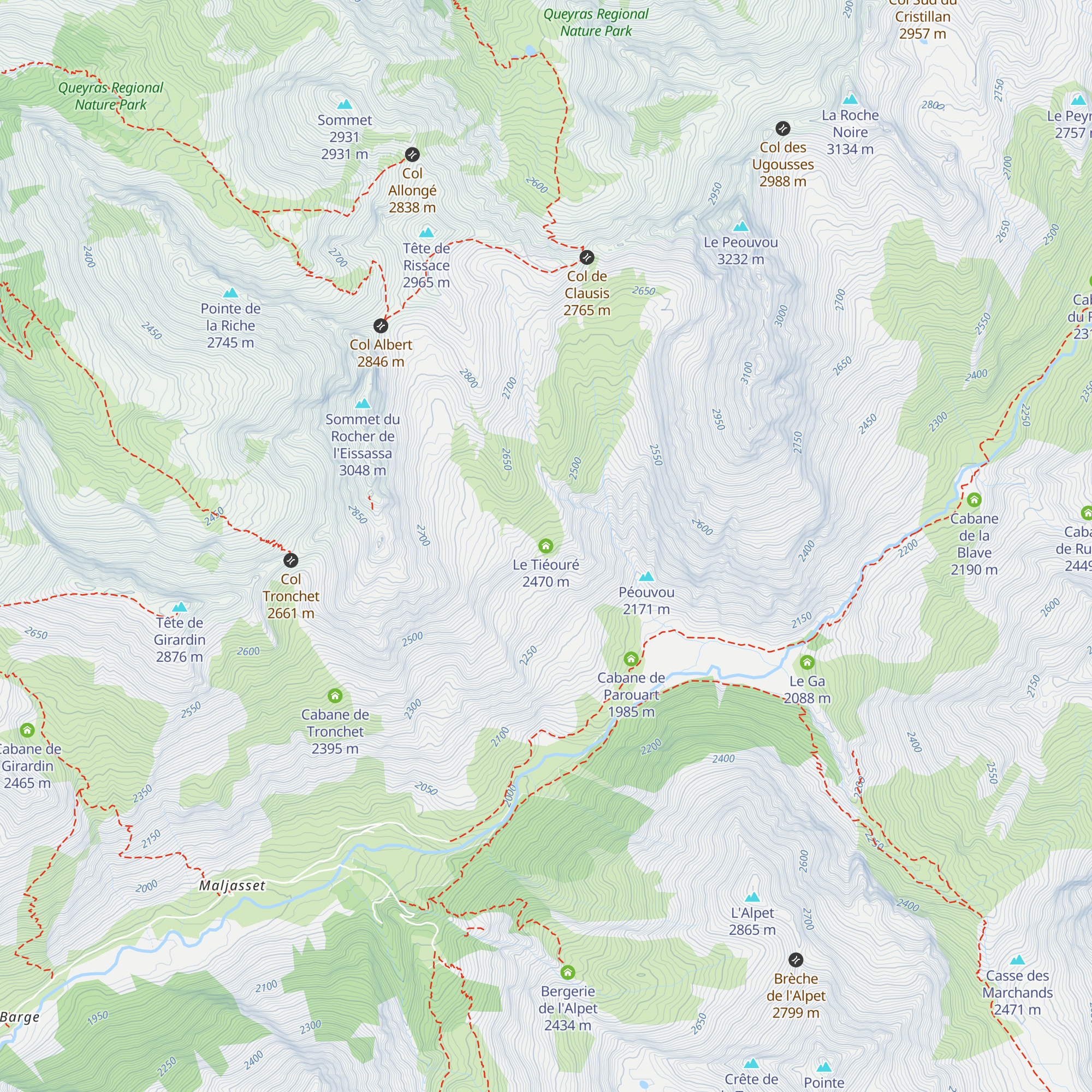 Le Tiéouré map