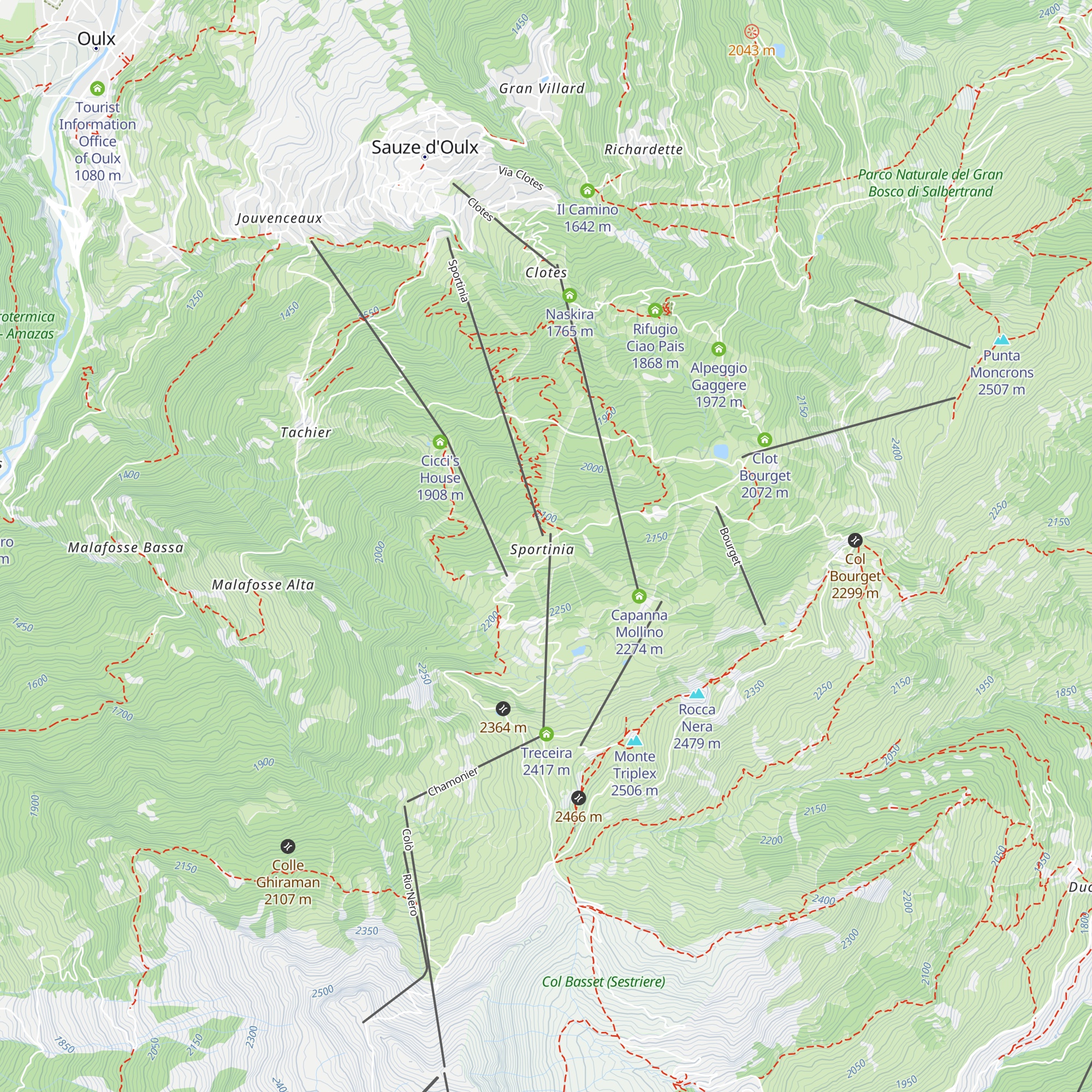 Orso Bianco map