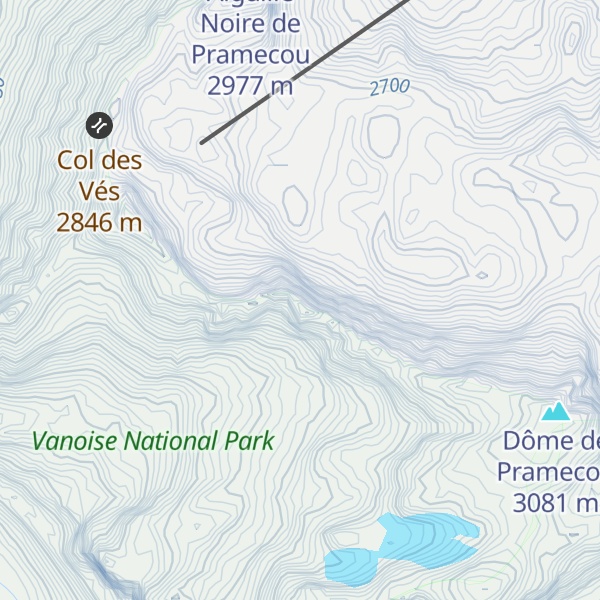 Map of Pointe de Pramecou