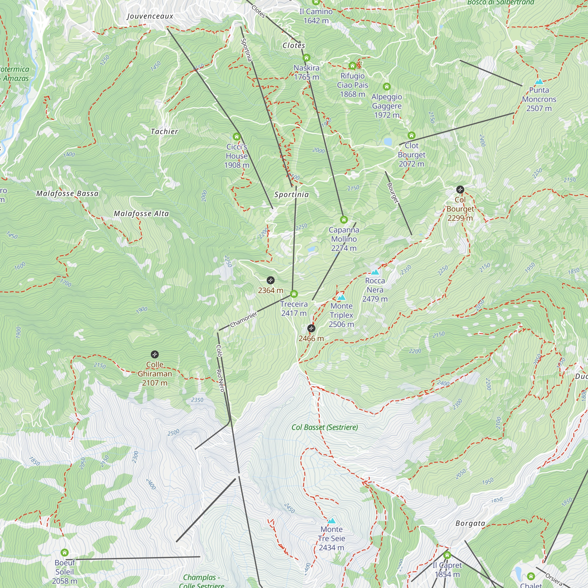 Treceira map