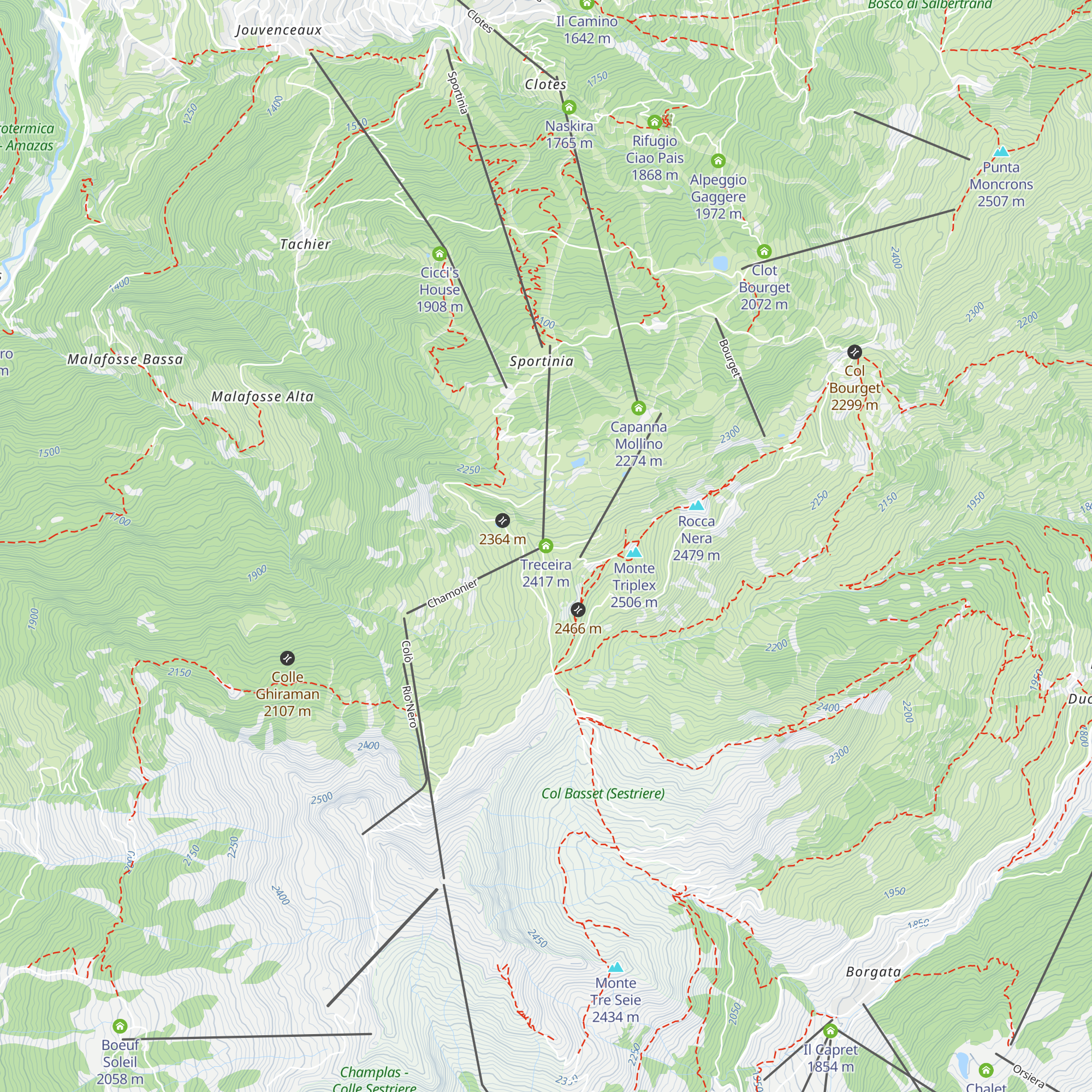 Treceira map