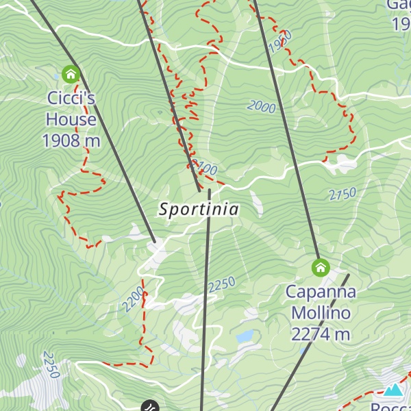 Map of Rocce Nere