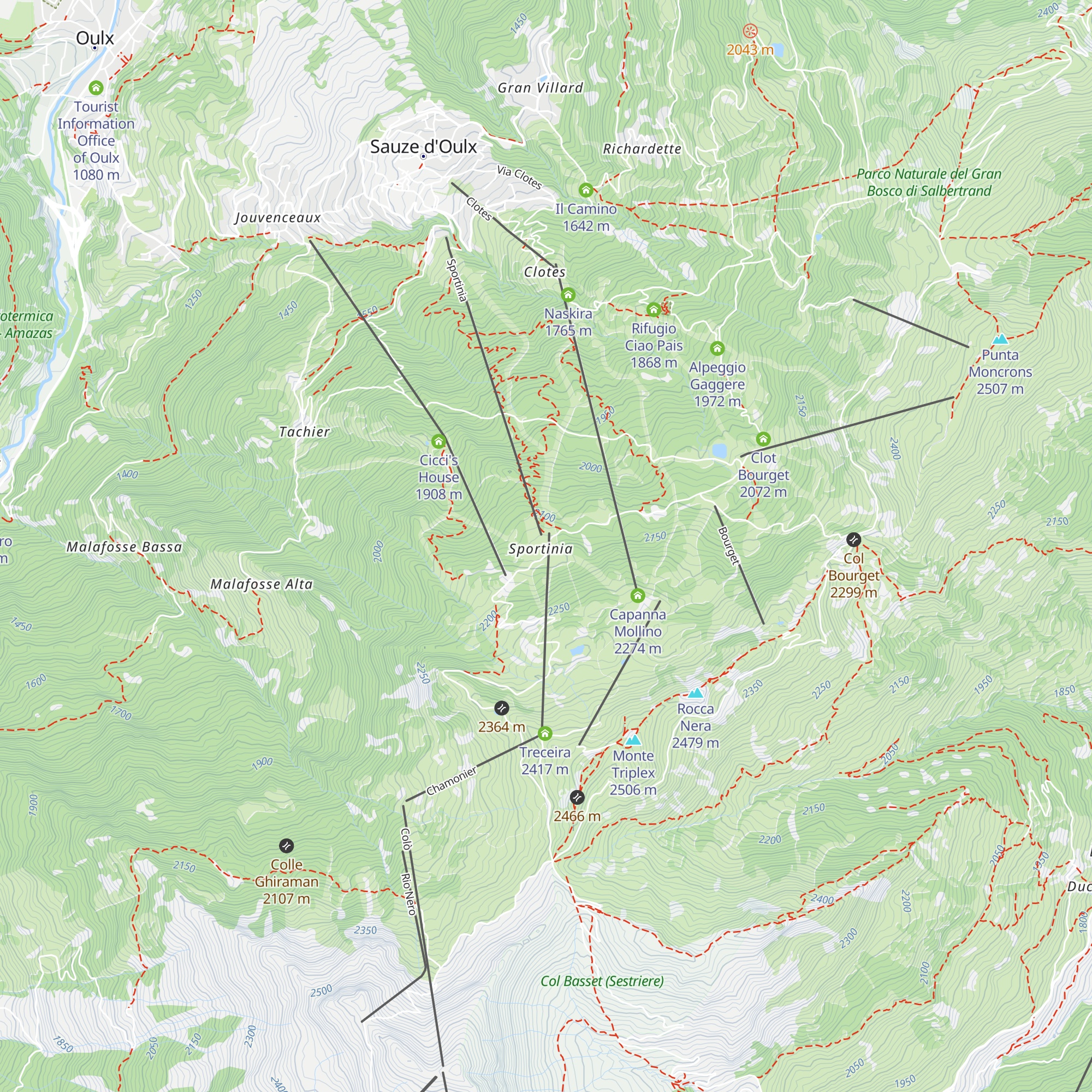 Rocce Nere map